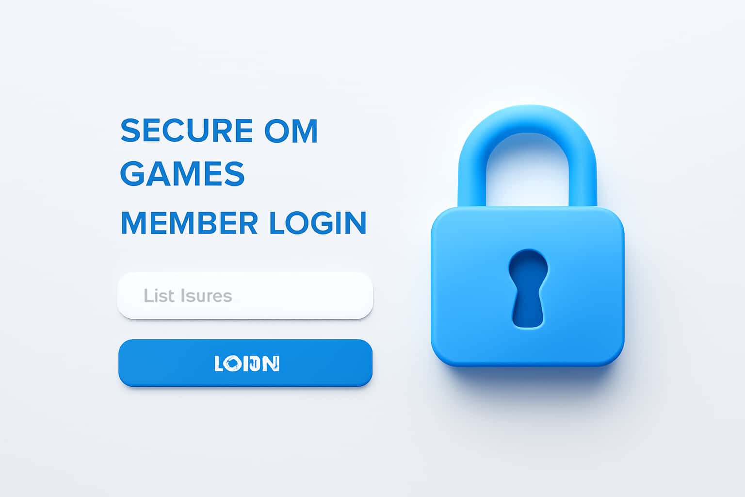 Secure OM Games Member Login Interface
