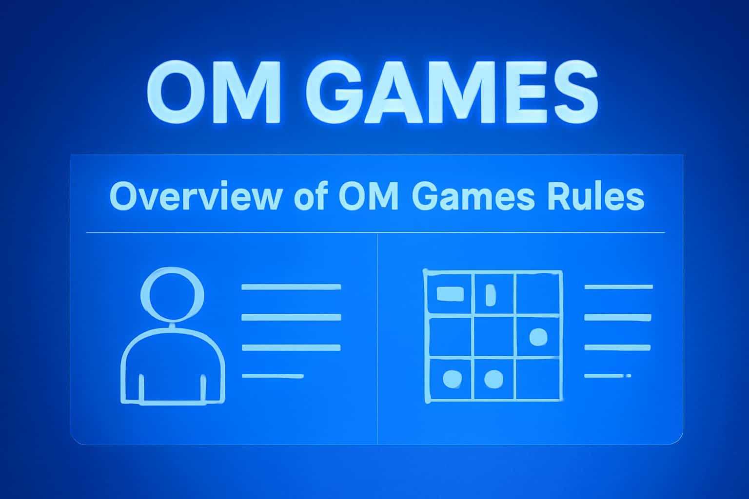 Visual representation of OM Games Rules