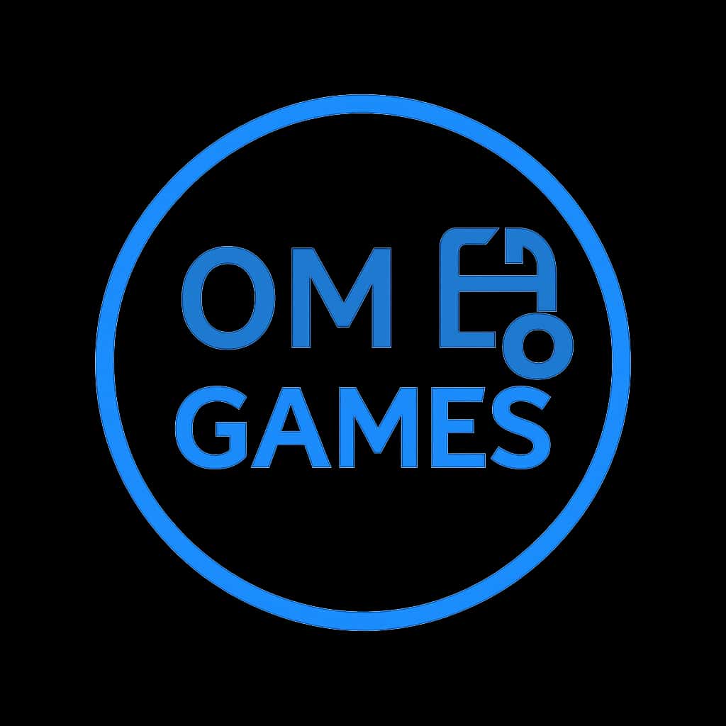 A badge symbolizing support for OM Games.