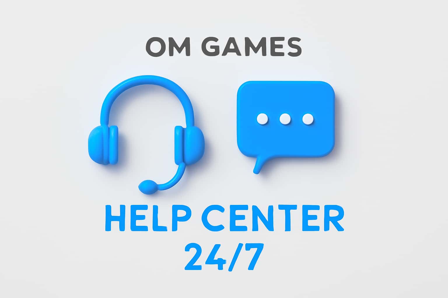 OM Games Help Center 24/7 Interface
